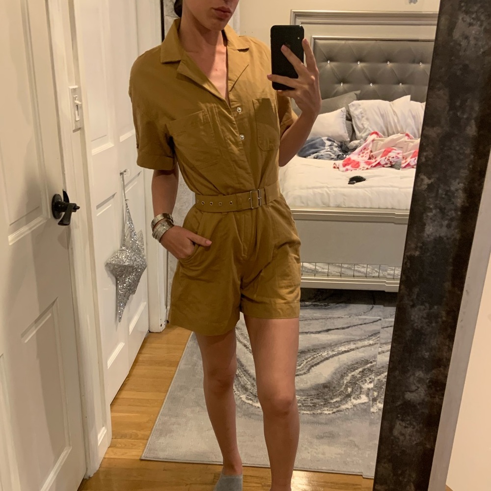 Club Monaco Size 00 Belted Safari Romper